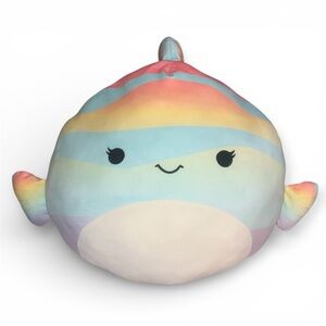 Squishmallows Canda 20” Large Plush – Rainbow Fish Design NWOT